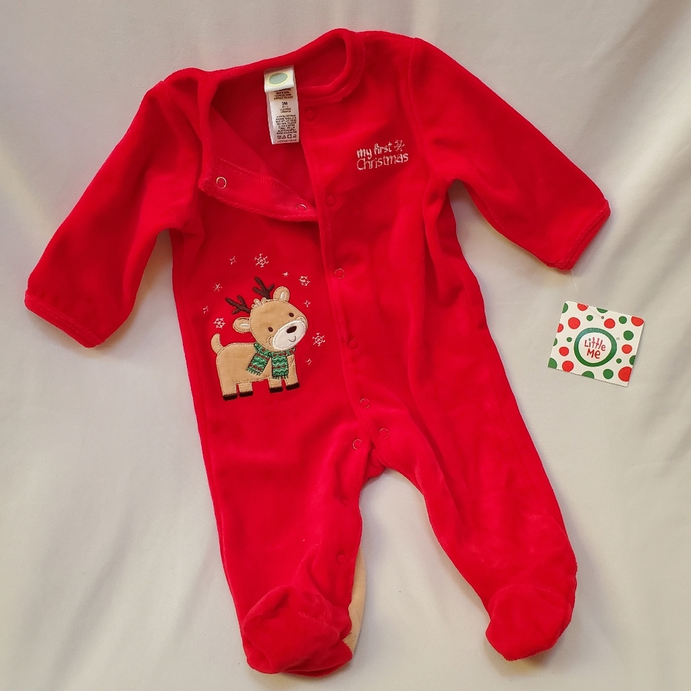 NWT Little Me Babys First Christmas Onsie